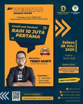 STAI dan STIE Darunnajah Jakarta Adakan Webinar Bisnis STAI dan STIE Darunnajah Jakarta Adakan Webinar Bisnis