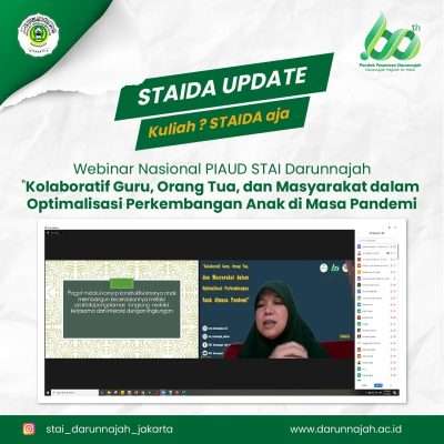 PIAUD STAI Darunnajah Sukses Gelar Webinar Nasional Tentang Pembelajaran AUD di Masa Pandemi PIAUD STAI Darunnajah Sukses Gelar Webinar Nasional Tentang Pembelajaran AUD di Masa Pandemi