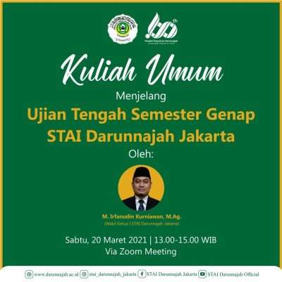Kuliah Umum menjelang UTS: Ujian sebagai langkah evaluasi Kuliah Umum menjelang UTS: Ujian sebagai langkah evaluasi