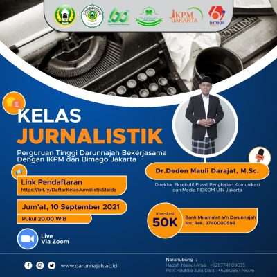 Ketua STAIDA Harapkan Lahirnya Para Jurnalis Islami yang Mewarnai Media Massa dari Kelas Jurnalistik Ketua STAIDA Harapkan Lahirnya Para Jurnalis Islami yang Mewarnai Media Massa dari Kelas Jurnalistik