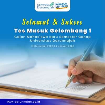 Tes Masuk Gelombang 1 Calon Mahasiswa Universitas Darunnajah Tes Masuk Gelombang 1 Calon Mahasiswa Universitas Darunnajah