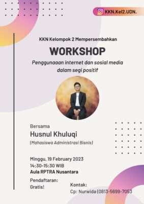 Upaya Mengembangkan Kompetensi Remaja, Mahasiswa Universitas Darunnajah Menyelenggarakan Workshop Penggunaan Internet dan Sosial Media Dalam Segi Positif Upaya Mengembangkan Kompetensi Remaja, Mahasiswa Universitas Darunnajah Menyelenggarakan Workshop Penggunaan Internet dan Sosial Media Dalam Segi Positif