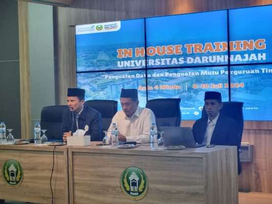 In House Training Universitas Darunnajah: Penguatan Data dan Penguatan Mutu Perguruan Tinggi In House Training Universitas Darunnajah: Penguatan Data dan Penguatan Mutu Perguruan Tinggi
