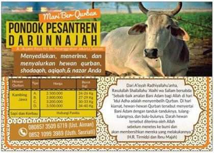Mari Berqurban Bersama Darunnajah