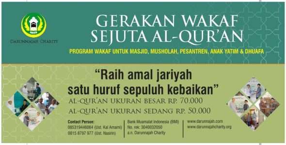 Wakaf Al-Quran Bersama Charity Darunnajah