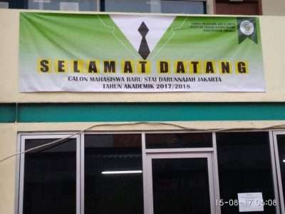 Selamat Datang Calon Mahasiswa Baru STAI Darunanajah