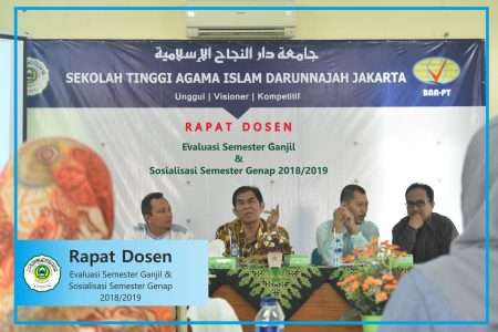 Evaluasi Semester Ganjil dan Sosialisasi Semester Genap 2018-2019