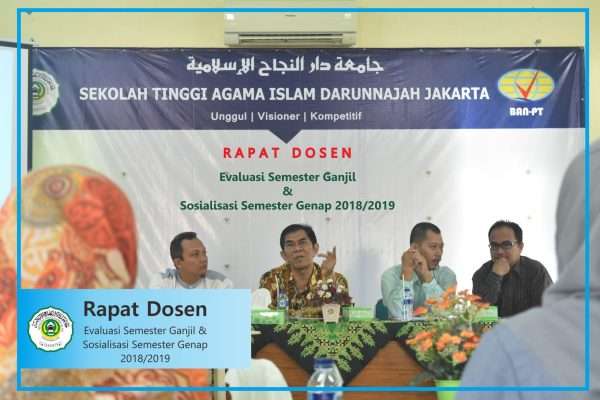 Evaluasi Semester Ganjil dan Sosialisasi Semester Genap 2018-2019