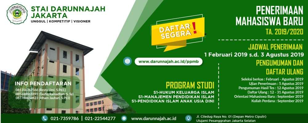 Jadwal Testing Calon Mahasiswa Baru 2019/2010