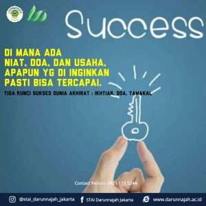 Tiga Kunci Sukses Dunia Akhirat