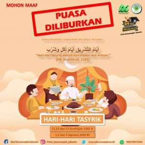 Hari-hari tasyriq adalah hari makan dan minum