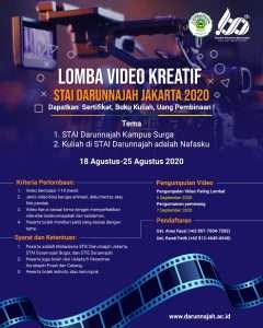 Pendaftaran Lomba Video Kreatif STAI Darunnajah Resmi Ditutup