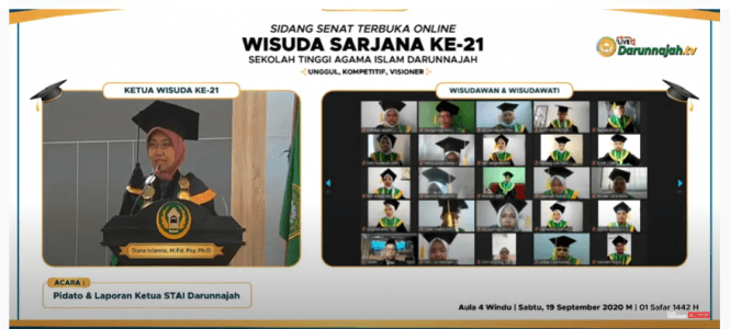 Tim IT STAI Darunnajah dan PH Sukseskan Acara Wisuda ke-21 yang Digelar Secara Online