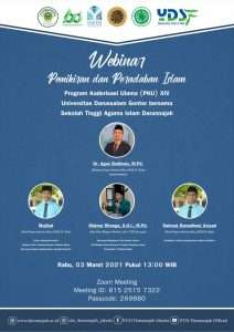 Webinar "Pemikiran dan Peradaban Islam" Program Kaderisasi Ulama Universitas Darussalam Gontor