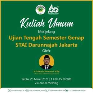 Kuliah Umum menjelang UTS: Ujian sebagai langkah evaluasi