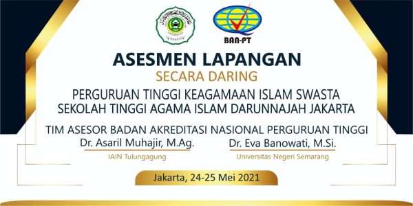 Sekolah Tinggi Agama Islam Darunnajah Jakarta ikuti Asesmen Lapangan secara Daring