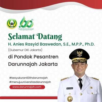 Gubernur DKI Jakarta Memantau Pelaksanaan KBM di Darunnajah