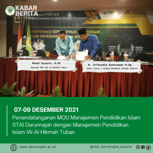 Penandatanganan MoU PRODI MPI STAI Darunnajah Dengan Lembaga Pendidikan Lain.