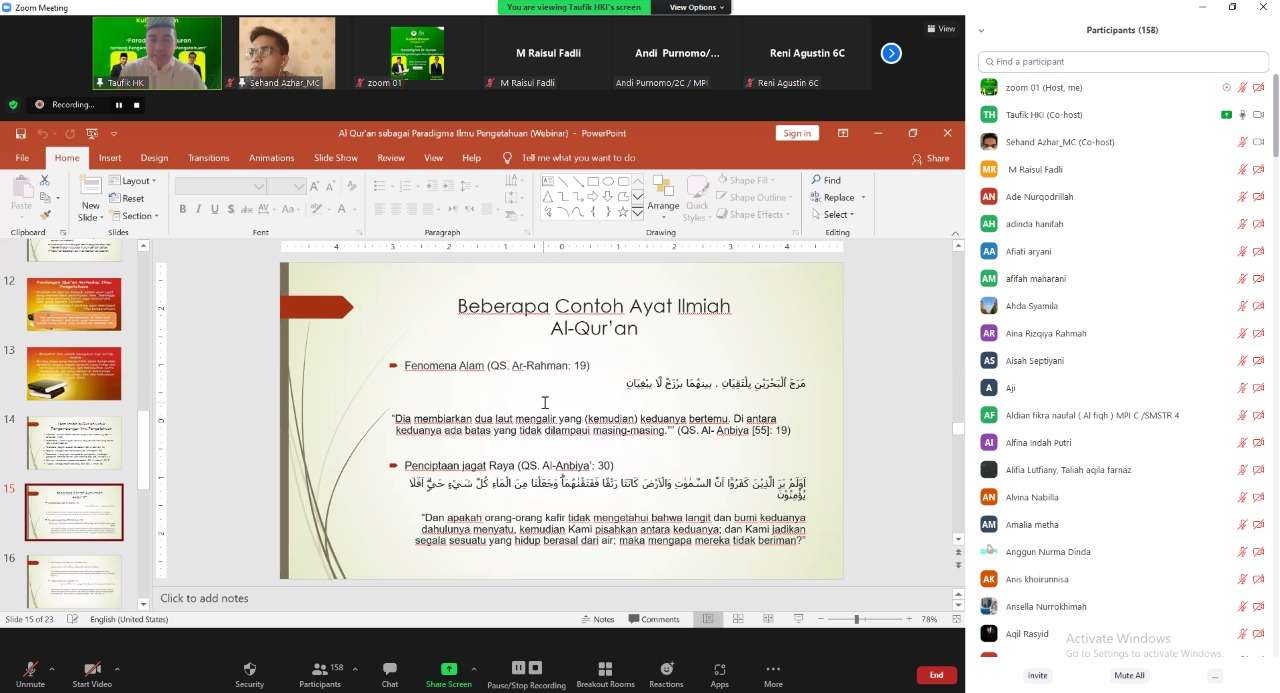 Paradigma Al-Quran tentang Pengembangan Ilmu pengetahuan