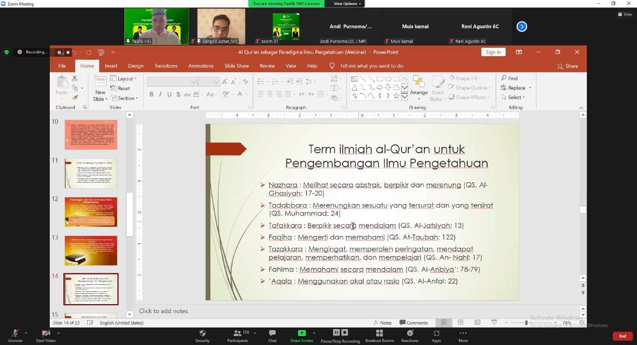 Paradigma Al-Quran tentang Pengembangan Ilmu pengetahuan