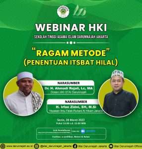 Program Studi Hukum Keluarga Islam (Ahwal Syakhshiyyah) STAI Darunnajah adakan Webinar Nasional bertajuk Ragam Penentuan Metode Istbat Hilal