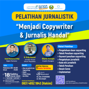 Agenda Kegiatan: Pelatihan “Menjadi Jurnalis dan Copywriter Handal”