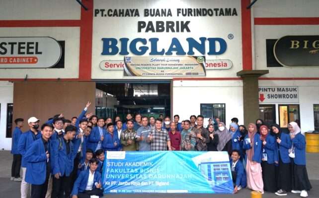 Mahasiswa Fakultas Bisnis Universitas Darunnajah Kunjungan Industri ke PT. Bigland Sentul