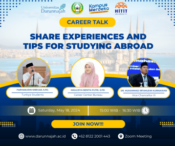 Pusat Karir Universitas Darunnajah dan PPI Turki Gelar Career Talk Inspiratif
