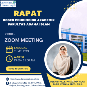 Fakultas Agama Islam Universitas Darunnajah Adakan Rapat Koordinasi dengan Dosen Pembimbing Akademik