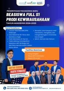 Beasiswa S1 Program Studi Kewirausahaan Universitas Darunnajah