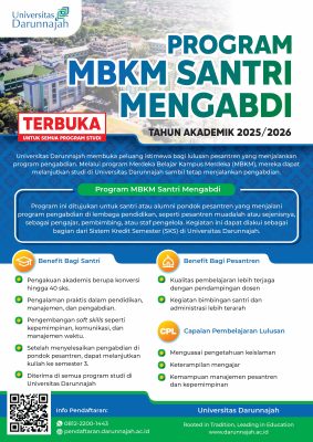 Raih Kesempatan Emas Bersama Program MBKM Santri Mengabdi Universitas Darunnajah!