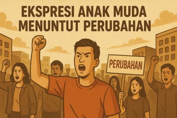 Ekspresi Anak Muda Menuntut Perubahan