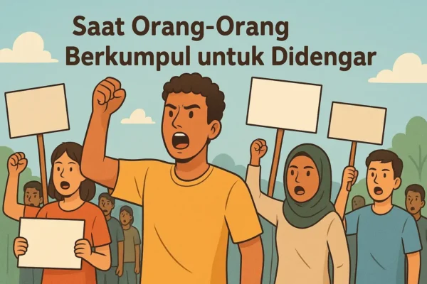 Saat Orang-Orang Berkumpul untuk Didengar