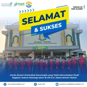 Alumni UDN Sukses Menyelesaikan Studi Magister Hukum Keluarga Islam