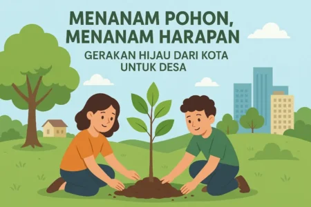 Menanam Pohon, Menanam Harapan Gerakan Hijau dari Kota untuk Desa