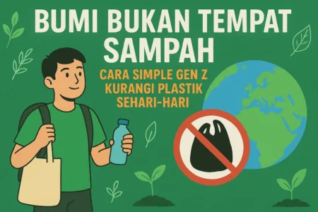 Bumi Bukan Tempat Sampah Cara Simple Gen Z Kurangi Plastik Sehari-hari